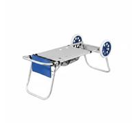 Hellery Chariot en Aluminium Pliable Robuste Chariot à Bagages Pliable Ergonomique Caddie à 2 Roues pour Plage, Bleu Roi