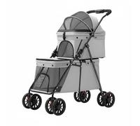 Hellery Chariot Industriel Chariot de Service Diable Plateforme avec Ossature Métal Robuste Pliable Compacte Polyvalente Adapté au Transport d'Équipement en Chantier Garage Magasin, Gris, Gris