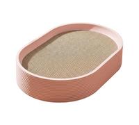 Hellery Chat Scratcher Nid pour Chats avec Matelas Ondulé Support pour Griffes Mobilier Préservé Espace de Jeu Adapté au Confort et au, Rose