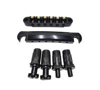 Hellery Chevalet Électrique Pontet Cordier Sillet à Rouleaux Stable en Jeu Intense Passage de Corde Doux Ensemble pour ES335 Tiges Incluses Suitable For Scène, Black