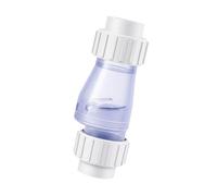 Hellery Clapet anti-retour transparent à contrôle visible, accessoire polyvalent, pièce de rechange robuste, raccord de tuyauterie de piscine en PVC, 2 Pouces