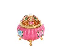 Hellery Coffret à Bijoux émaillé, boîte à trésors, Porte-pendentifs et Breloques de Collection, Objet de décoration pour la Maison ou Le Bureau.