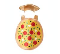 Hellery Costume Pizza Enfant Pizza Chapeau Déguisement Aliment Tenue Comique Impression Garnitures Colorées Tissu Doux Spandex Ajustement Léger Adapté aux
