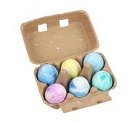 Hellery Craies d'extérieur colorées, lavables, en forme d'œuf, pour, pour enfants de 3 ans et plus, garçons et filles, cadeaux, 6 Pièces Tie Dye