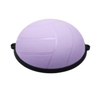 Hellery Demi-Ballon Fitness Exercice Poids du Corps Ballon Postural Construction Intégrée Matériel Sport, Violet Taro