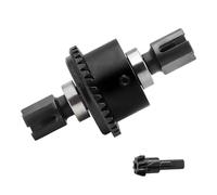 Hellery Différentiel de Voiture Télécommandé 1/8, Rapport de Démultiplication 35+8T, Alliage D'aluminium, Boîte de Vitesses Différentielle Haute Fiabilité, Noir