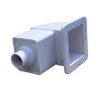 Hellery Écumeur de Piscine Skimmer Épurateur Aspirateur de Surface Architecture Compacte en à Profil Discret avec Connexion Directe au Filtre Élimination