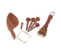 Hellery Ensemble D'accessoires pour Violon 5 Pièces avec Cordier, Broches de Mentonnière, Pièces de Bricolage, Cordier Facile à Installer,