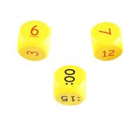 Hellery Ensemble de 3 Cubes Temporels Jaunes pour La Reconnaissance Du Temps, Outil Pédagogique, Kit D'apprentissage pour L'école Primaire, Accessoire