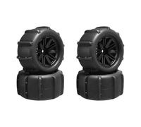 Hellery Ensemble de 4 Roues et Pneus En Caoutchouc pour Voiture RC, Pièce de Rechange avec Forte Adhérence, Accessoires, Résistant à L'usure pour 144001 1