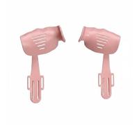 Hellery Entraîneur de Doigts pour Enfants Guzheng Accessoire Instrument à Cordes Guide Main Gestes avec Sangle Réglable Support Antidérapant Plastique Adapté, Rose Tendre, A1 Petit