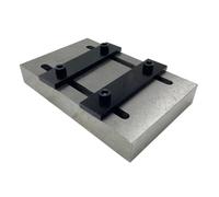 Hellery Établi de Gravure pour Bijoux Bloc de Support d'Orfèvre Étau Métallique Base Antivibration en Acier pour Ciselure et Fine Adapté à Atelier Fabrication, Établi De Gravure Carré Mobile GH401E
