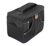 Hellery Étui de Rangement pour Amplificateur de Guitare, Sac de, Multifonctionnel, Antichoc, Organisateur D'enceintes pour Musiciens, Noir 25x13x18cm