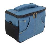 Hellery Étui de Rangement pour Amplificateur de Guitare, Sac de, Multifonctionnel, Antichoc, Organisateur D'enceintes pour Musiciens, Bleu 25x13x18cm