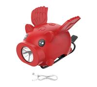 Hellery Feu Avant de vélo pour Enfants avec Haut-Parleur et Trompette, Installation Simple, Rouge