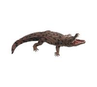 Hellery Figurine de Crocodile Jouet Figurine D'alligator Cadeau pour Enfants Modèle Animal Décoratif 12,8" pour Garçons Filles pour L'éducation E, Brun