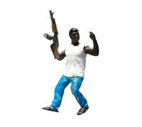 Hellery Figurine Masculine Miniature Au 1/64, Modèle Humain, Ornement, Accessoire de Film, Personnage, Figurine En Résine, Mini-poupée, Décoration de Maison D, Style C