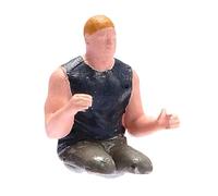 Hellery Figurine miniature 1/64 représentant un homme conduisant, peinte pour la photographie, accessoires architecturaux pour micro-.