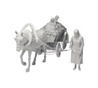 Hellery Figurine Miniature en Résine 1/35, Jouet à Monter Soi-même, Non Peinte, Non Assemblée, Femme Réfugiée Soviétique, Figurine Historique de Collection