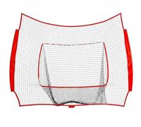 Hellery Filet d'Entraînement de Baseball Filet Écran Panneau Maille Carrée avec Cible Centrale Bordure Renforcée pour Entraînement Ciblé Adapté à Écoles Équipes Pelouses Arrière-Cour 2.13x2.13