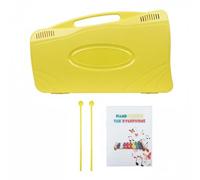 Hellery Glockenspiel 25 Notes son Clair Glockenspiel 25 Lames Bords Lisses Instrument Percussion pour École Maternelle, Jaune