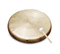 Hellery Gong à Main Rond Gong avec Maillet Métallique Instrument Percussion pour Troupe Artistique, École, Cérémonie, Spectacle