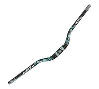 Hellery Guidon de Vélo Cintre Professionnel Barre de Vélo de Route Composant de Rechange en Aluminium Léger avec Incurvation pour Un Meilleur Contrôle Adapté, Bleu Noir