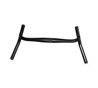 Hellery Guidon de Vélo, Guidon de Course Angle Externe, Cintre Gravel Universel 53cm en Alliage d’Aluminium, Confortable et Anti-Fatigue, pour VTT, Cyclisme et Vélos de Route, 25,4mm, Noir