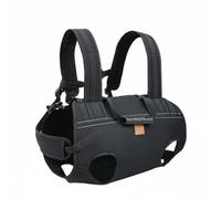 Hellery Harnais de Soutien pour Chien Harnais de Levage Support Dorsal Sangles Réglables Rembourrage Épais Stabilité Lors des Adapté aux Chiens Lourds Promenades Accompagnement Quotidien, Noir, S/M