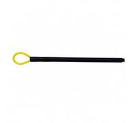 Hellery Instrument Polissage Argile en Plastique Léger Boucle Jaune pour Lisser Affiner Ajuster Poterie Céramique Sculpture Molage Travail Finition, M