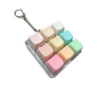 Hellery Jouet Fidget, Jouet, Passe-temps, Cadeaux pour Adultes, Relaxant, Léger, Drôle, Cube, Compact, 9 Boutons, Chat arc-en-ciel