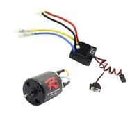 Hellery Kit Moteur à Balais 540 avec Variateur électronique 60A - Installation Facile - Pièce de Rechange Professionnelle pour Voiture, Camion et Crawler RC /, 80t