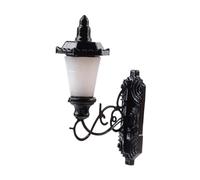 Hellery Lampe Murale Miniature, Lampe de Jardin, Maquette, Mini Applique Architecturale, éclairage pour Diorama à L'échelle 1/100, lumière noire et blanche