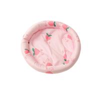 Hellery Lit Rafraîchissant pour Hamster Coussin Nid Tapis Textile Givré et Rembourrage PP pour Fraîcheur et Repos Design Arrondi Rassurant pour Dormir Adapté aux Cages Déplacements Cadeaux, Pink, S