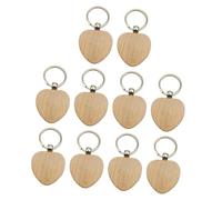 Hellery Lot de 10 Porte-clés Vierges Gravés, Décoration de Collection, Cadeaux, Ornement, Pendentif à Suspendre, Porte-clés Inachevé