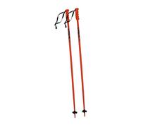 Hellery Lot de 2 Bâtons de Ski Aluminium Monobloc, Équipement Ski Extérieur Polyvalent, Design Monobloc Une Pièce, Conception Rigide et Léger pour Débutants, Orange Fluorescent, 110 cm