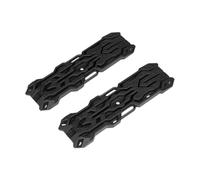 Hellery Lot de 2 Plaques Antidérapantes pour échelle de Sable, Pièces de Rechange Robustes, Faciles à Installer et à Modifier Soi-même, pour Modèles RC TRX4 S, Noir