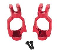 Hellery Lot de 2 Supports de Moyeux C pour Voiture RC, Blocs de Roulettes, Pièces de Rechange Légères et Performantes pour Véhicule RC, Modèle à L'échelle, Rouge