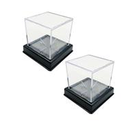 Hellery Lot de 2 Supports Transparents En Acrylique pour Balles de Baseball, Protège-balles, Cadeau Idéal pour La Fête Des Pères, Coffret de Présentation