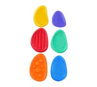 Hellery Lot de 6 Pierres Sensorielles pour Enfants, Texture Douce, Pierre Anti-inquiétude pour Bébés
