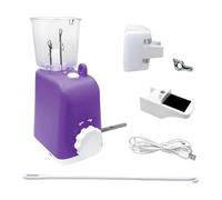 Hellery Machine à Tricoter et à Crocheter électrique, Aide Au Tricot, Cadeau D'invité, Enrouleur de Cordon, Machine à Tisser pour Bracelets, Débutants, Co, Violet