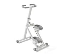 Hellery Machine D Escalade Intérieure Stepper Escalier Appareil Fitness avec Compteur Électronique Cadre Acier Épais Pédales Antidérapantes Poignées Réglables, Modèle Amélioré avec Compteur