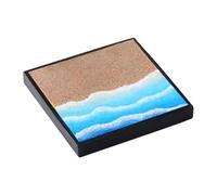 Hellery Maquette Miniature à L'échelle 1:64 : Socle de Micro-, Table de Simulation, Arrière-plan, Diorama de Plage, Scène Côtière