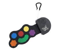 Hellery Mini Porte Clés Tambour Porte Clés Breloque Gadget Silicone Doux et Plastique Surface Confortable Tapis de Doigts pour Battements Clip Amovible Adapté aux Sacs Clés Bureau, Multicolore