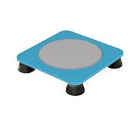 Hellery Mini Trampoline pour Enfants avec Quatre Pieds Stables, Surface de Saut Compacte, équipement d'exercice en PP, Idéal pour Le Développement Sensori, Bleu