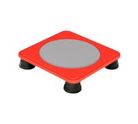 Hellery Mini Trampoline pour Enfants avec Quatre Pieds Stables, Surface de Saut Compacte, équipement d'exercice en PP, Idéal pour Le Développement Sensori, Rouge
