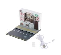 Hellery Modèles de Scène D'exposition de Voitures Miniatures 1/64, pour Voitures Miniatures, Ornements D'arrière-plan avec Lumière pour Collec, Studio Photo