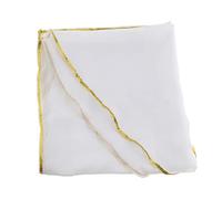 Hellery Paillettes Brillantes Garnis Foulard En Mousseline De Soie Voile De Danse Du Ventre Costume De Châle 250x120cm - blanc, comme décrit