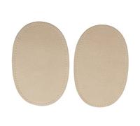Hellery Paire de Patchs Pièces Ovale en Tissu de suède pour de Coude et Genou, Beige