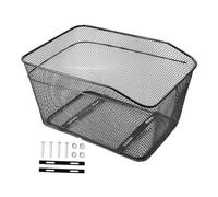 Hellery Panier Arrière Vélo Grande Capacité, Porte-Bagages en Treillis Métallique Résistant, Corbeille Robuste Anti-Rouille pour Courses et Casques, Installation Facile pour VTT et Vélos Ville